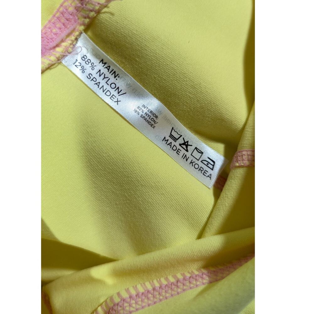 Tuckernuck Sundaze Compression Bike Shorts Medium NWT Yellow Yoga Athletic Wear - Picture 6 of 10